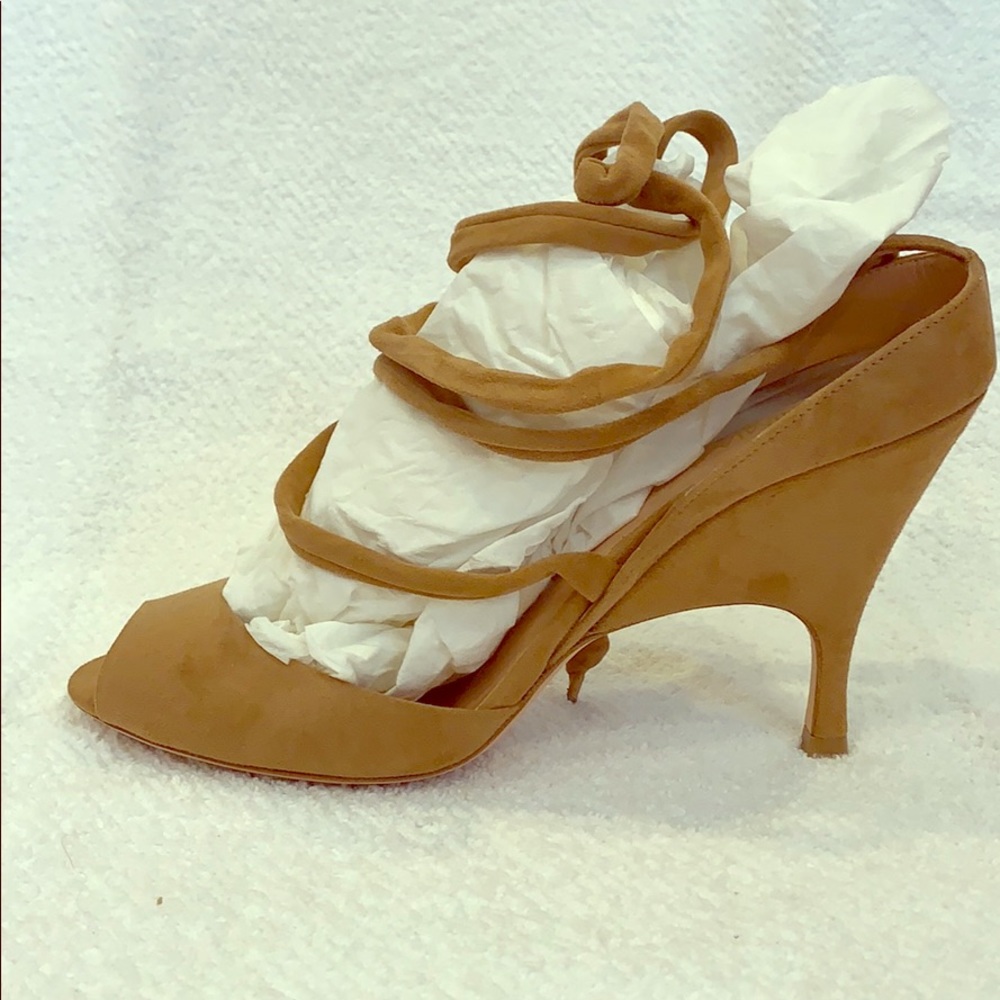 Alchima di Ballin - tan suede heels size 40.5